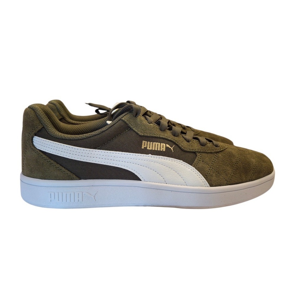 NIB Puma Astro Kick Mens Forest‎ Night White Gold Suede Sneakers 369115-02  10.5
